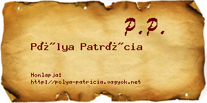 Pólya Patrícia névjegykártya